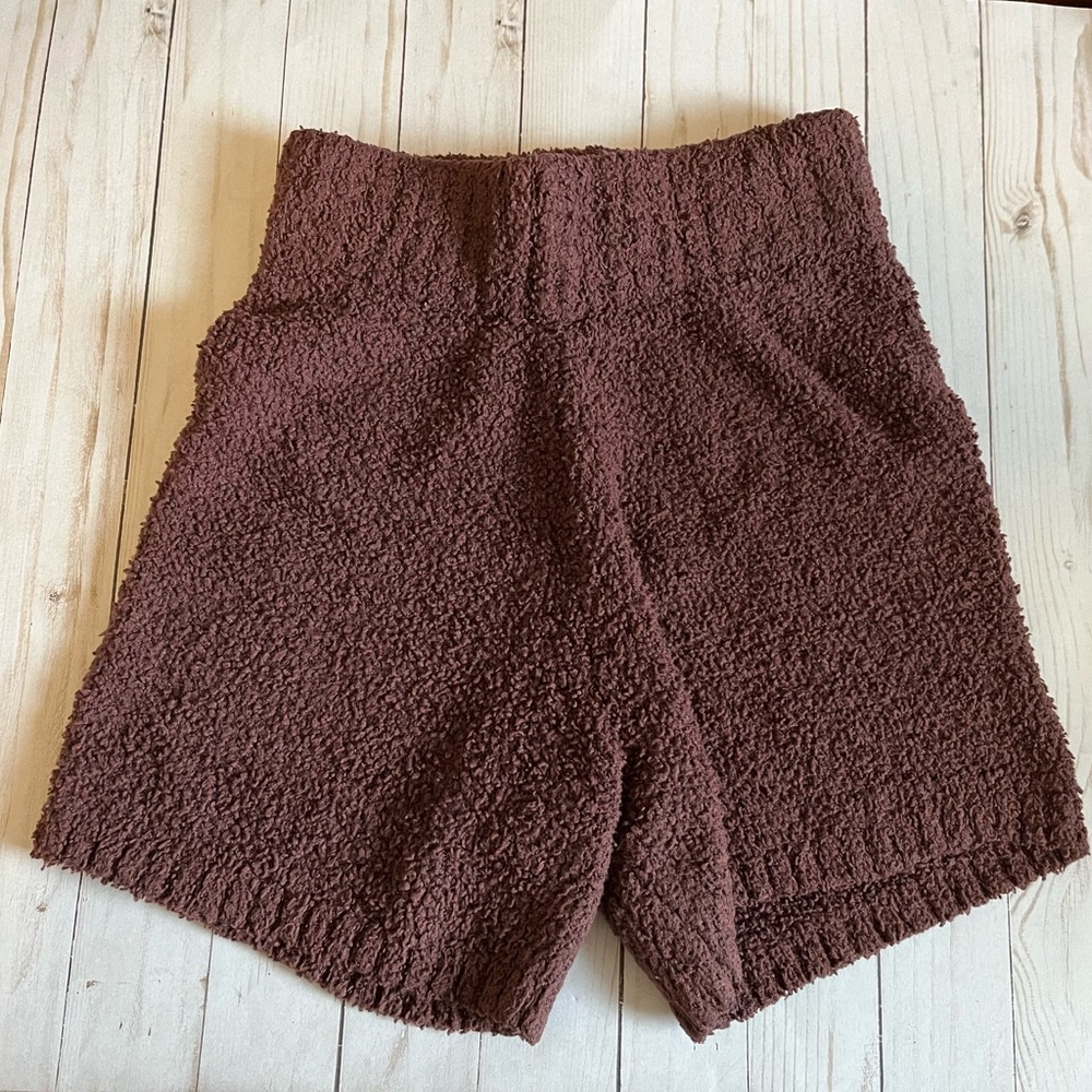 SKIMS Brown Cozy Shorts
